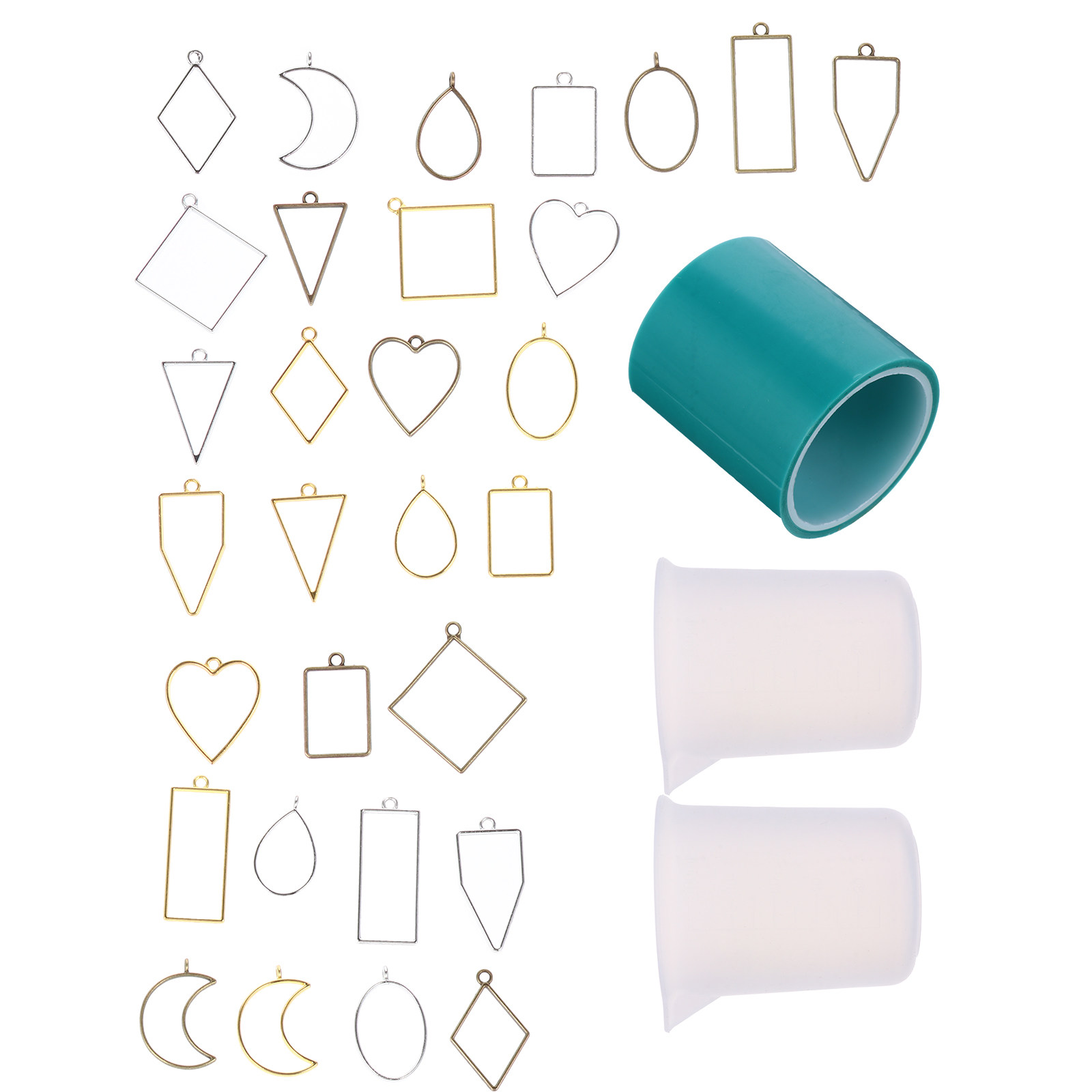33-teiliges Metall-Charms-Set  – Resin Crafts Diy Bewertung und Preis