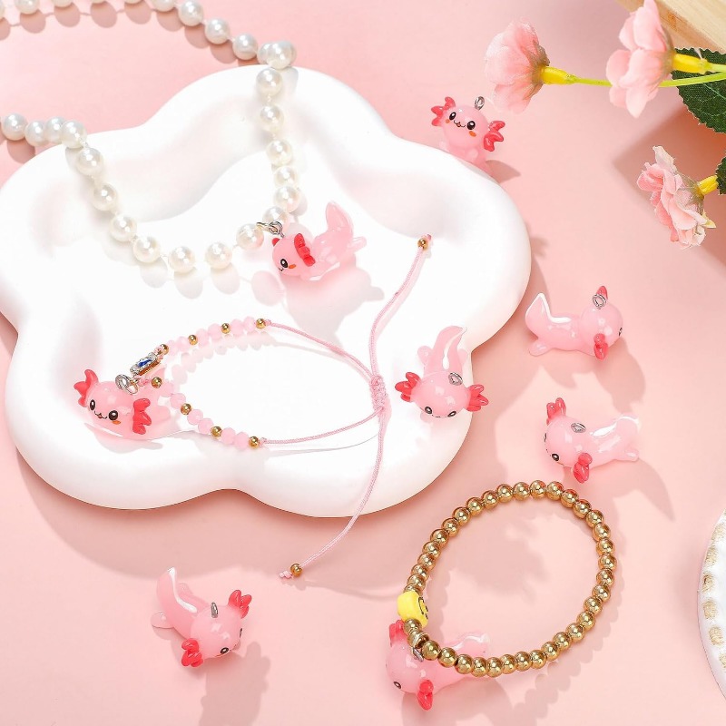 10 Stück Mini-Axolotl-Charms-A – Resin Crafts Diy Bewertung und Preis